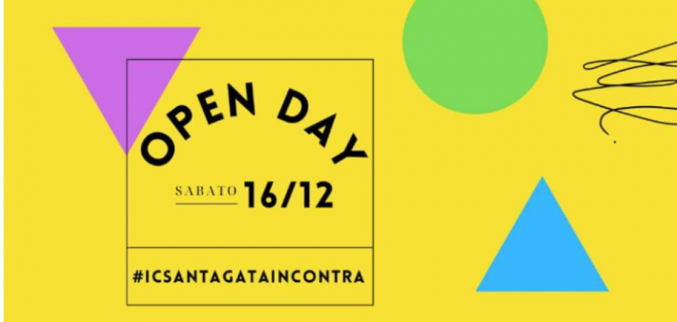 scritta open day 