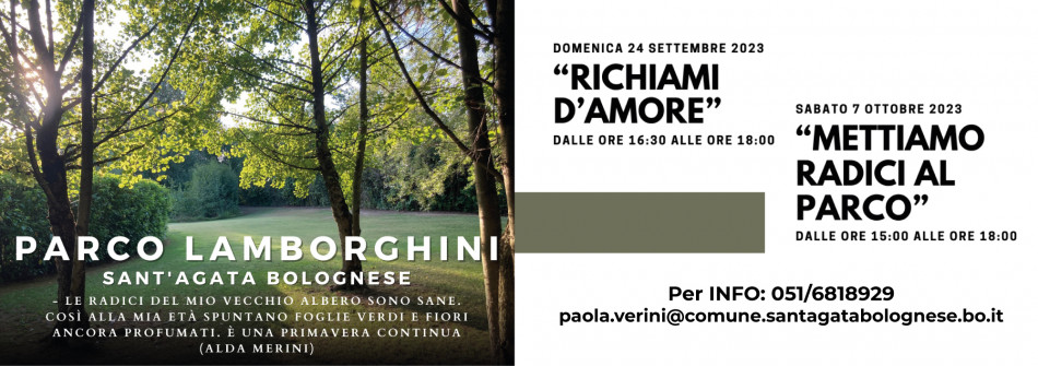 Memorie D'Amore e Mettiamo Radici al Parco